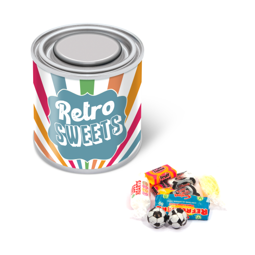 Small Paint Tin - Retro Sweets