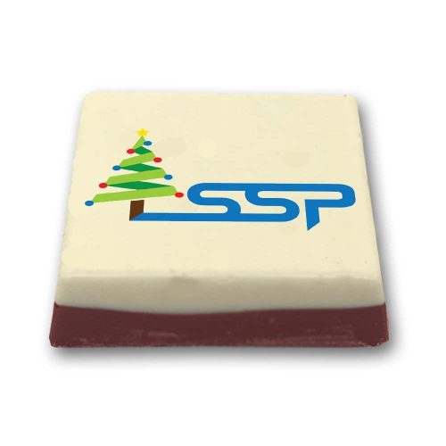 Square Chocolates with Full Colour Logo